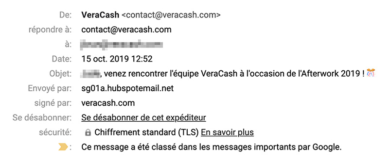 VeraCash marketing emails